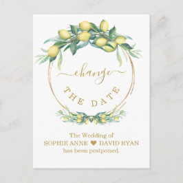 Ändra datumet för uppskjutet möte i Guld Bröllop Vykort