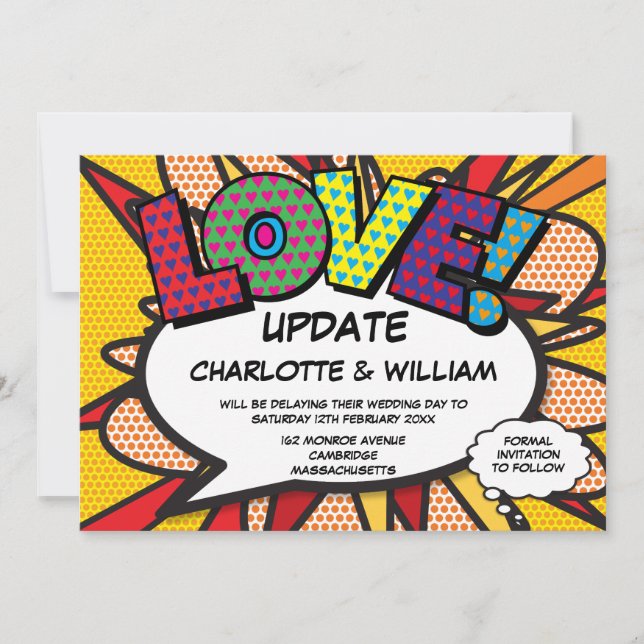 Ändra datumet Rolig modern serietidning Spara Datumet (Framsida)