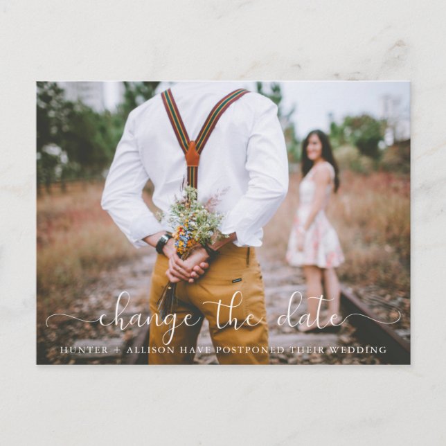 Ändra datumkort inbjudan vykort (Framsida)