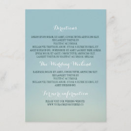 Andra detaljer om bröllopet tilläggskort