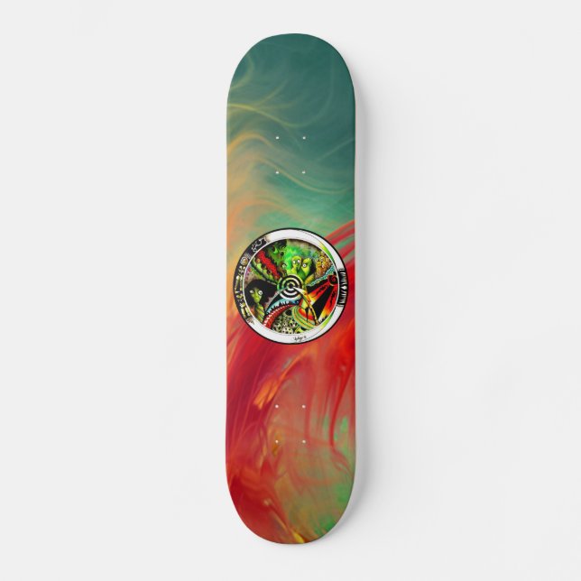 Andra dimensioner mini skateboard bräda 18,5 cm (Framsida)