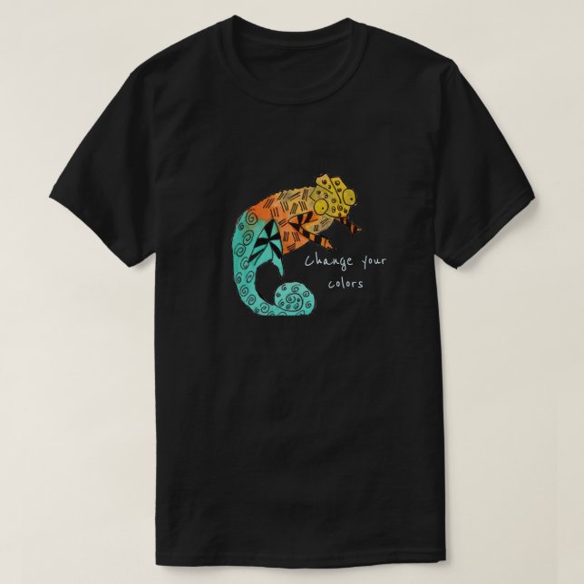 Ändra din konst för reptilen för t shirt (Design framsida)