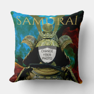 Ändra ditt foto, Samurai Helmet Kudde