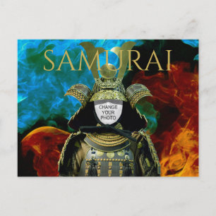 Ändra ditt foto, Samurai Helmet Vykort