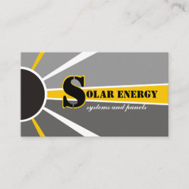 Andra energikällor för solenergi/sol visitkort