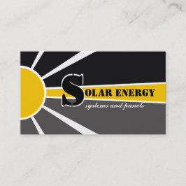 Andra energikällor för solenergi/sol visitkort