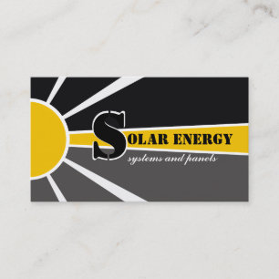 Andra energikällor för solenergi/sol visitkort