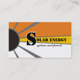 Andra energikällor för solenergi/sol visitkort
