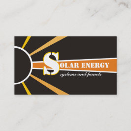 Andra energikällor för solenergi/sol visitkort