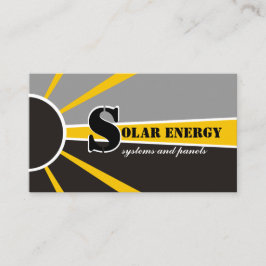 Andra energikällor för solenergi/sol visitkort