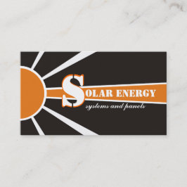 Andra energikällor för solenergi/sol visitkort