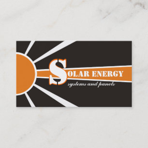 Andra energikällor för solenergi/sol visitkort