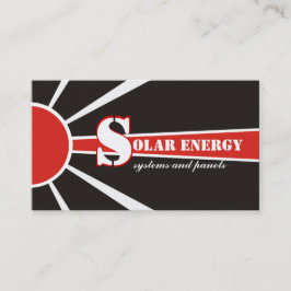 Andra energikällor för solenergi/sol visitkort