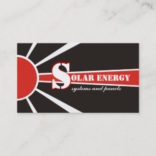 Andra energikällor för solenergi/sol visitkort
