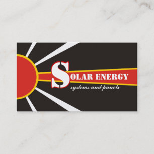 Andra energikällor för solenergi/sol visitkort