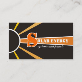 Andra energikällor för solenergi/sol visitkort