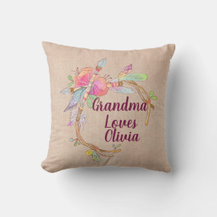Ändra eventuell Kärlek Grandchild Boho Kudde