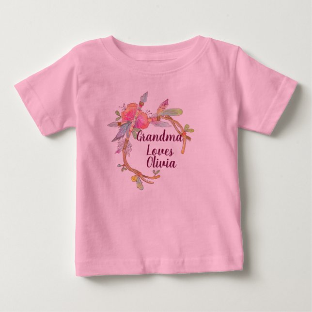 Ändra eventuell Kärlek Grandchild Boho T Shirt (Framsida)