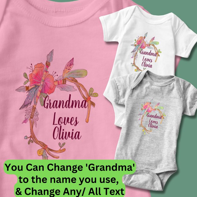 Ändra eventuell Kärlek Grandchild Boho T Shirt (Skapare uppladdad)