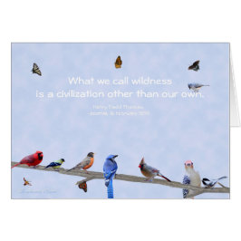 Andra fåglar och fjärilar-civilisationer än våra e hälsningskort