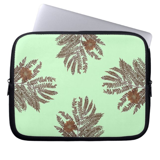 Ändra Färg och blomman Laptop Sleeve (Framsidan)