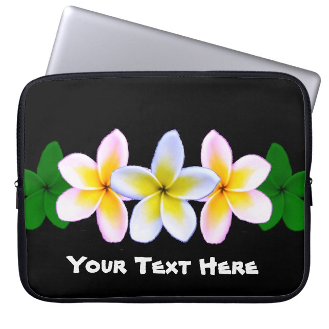 Ändra Färg Plumeria Laptop Sleeve (Framsidan)