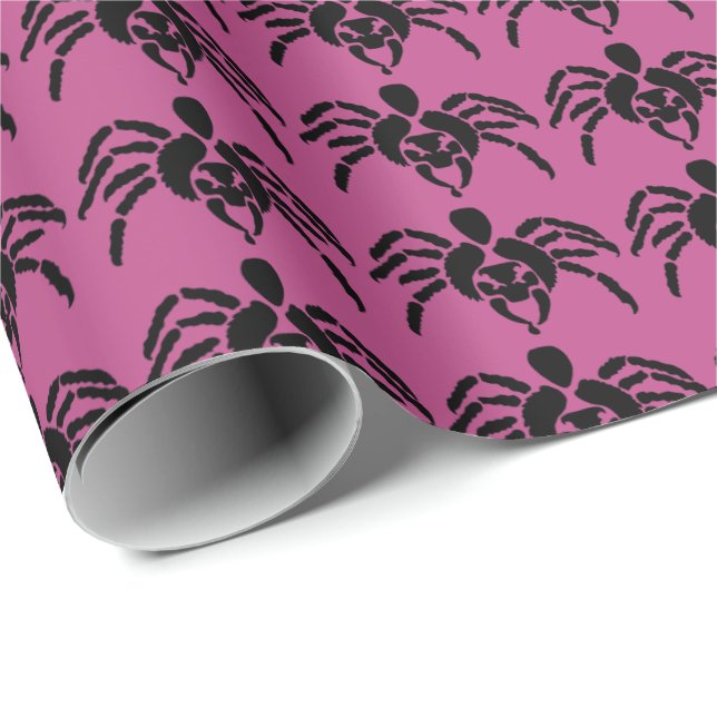Ändra färg Spindel i Lila Presentpapper (Rullad Hörn)