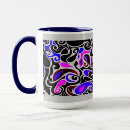 Ändra Färg Wacky Retro Swirl Mugg