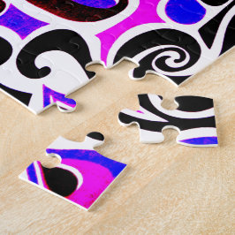 Ändra Färg Wacky Retro Swirl Pussel