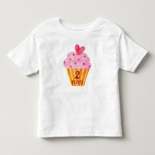 Andra födelsedag - Cupkaka bakar flickors vattenfä T Shirt