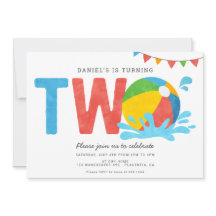 Andra födelsedag i det moderna minimalistiska Bass