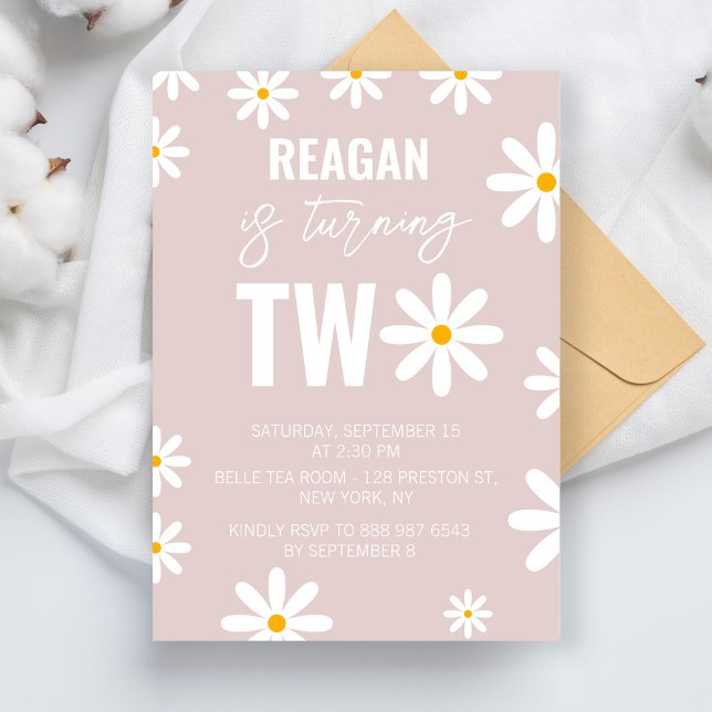 Andra födelsedag i Party för pojkar flickor och po Inbjudningar (Skapare uppladdad)