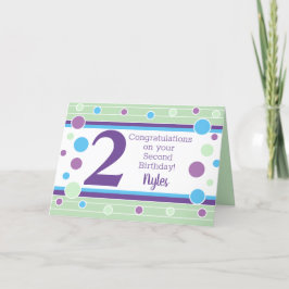 Andra födelsedag-Personligens jokerkort! Kort