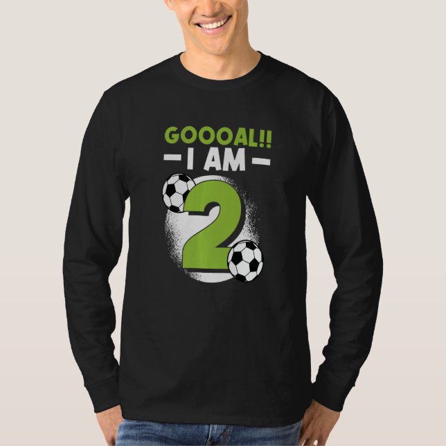 Andra födelsedag Tema Födelsedagsfest 2 år T Shirt (Framsida)