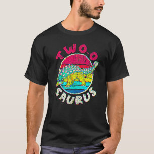 Andra födelsedag två O Saurus I Ankylosaurus I-fam T Shirt