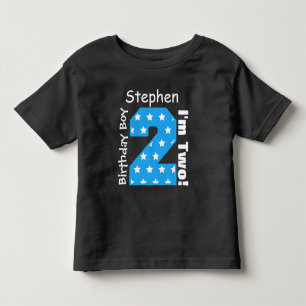 Andra födelsedagelagaren STARS eget namn V14 T-shirt