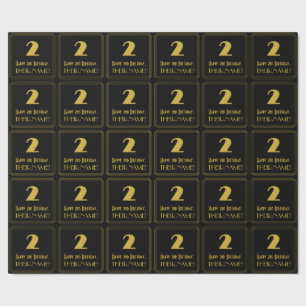 Andra födelsedagen - Art Deco Inspired Titta "2" o Presentpapper
