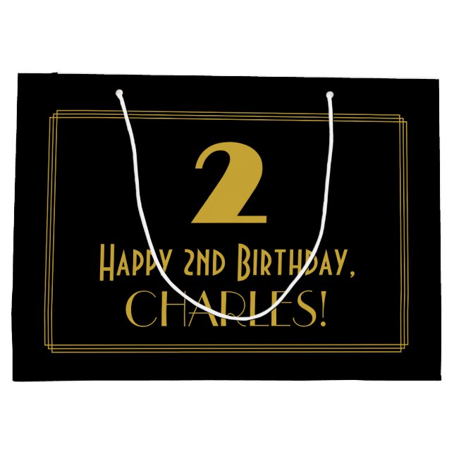 Andra födelsedagen - Art Deco-inspirerat utseende  (Baksidan)