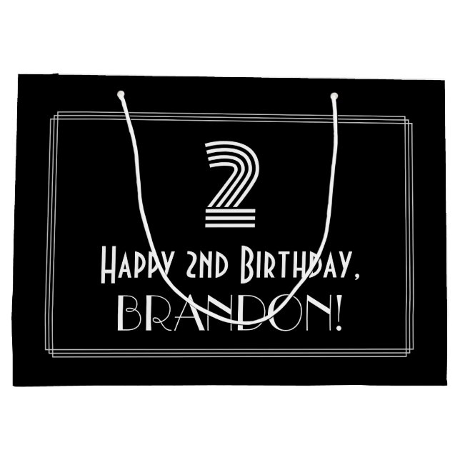 Andra födelsedagen - Art Deco-inspirerat utseende  (Baksidan)