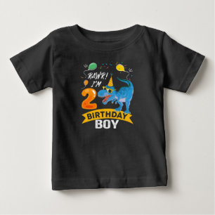 Andra födelsedagen Gift Boy T Rex Dinosaur 2 år  Shirt