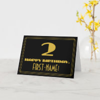Andra födelsedagen: Namn + Art Deco Inspired (2)