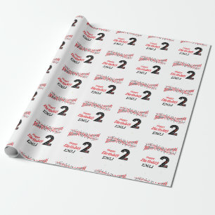 Andra födelsedagen presentpapper