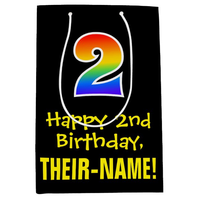 Andra födelsedagen: Roligt, fetstil, färgstark, re (Framsidan)