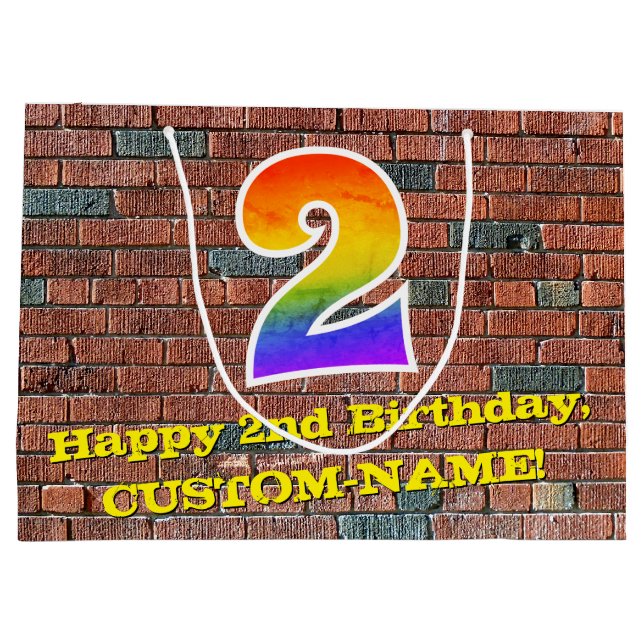 Andra födelsedagen: Roligt, graffiti-Inspired Rain (Baksidan)