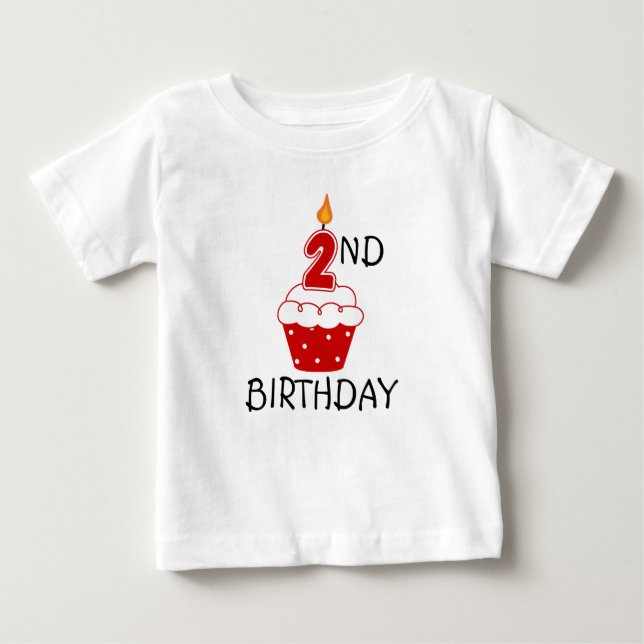 Andra födelsedagen T-Shirt-för barn Tee Shirt (Framsida)