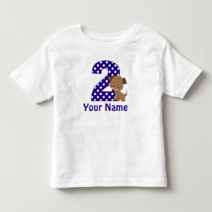 Andra födelsedagspojken Puppy Hund Tee Shirt