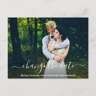 Ändra fotot för datummodigt Trendig Vykort