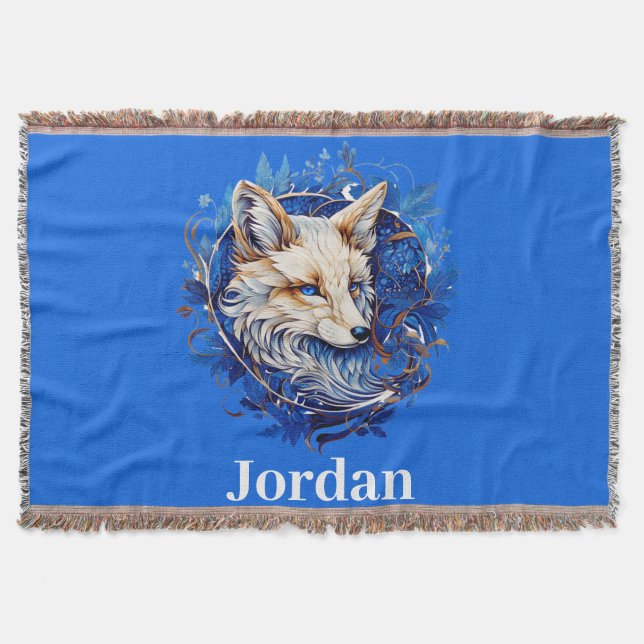 Ändra Fox med eget namn Filt (Framsidan)