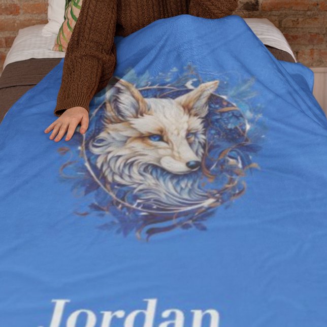 Ändra Fox med eget namn Fleecefilt (Skapare uppladdad)