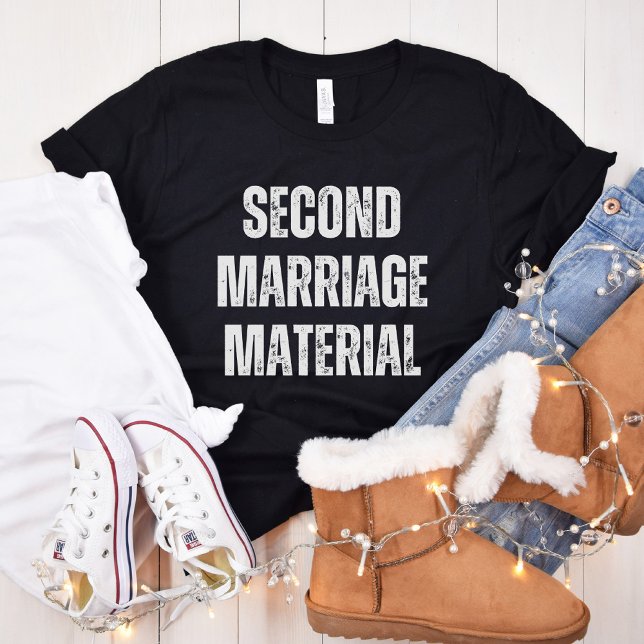 Andra Giftermål-materialet, roligt källare, enkelt T Shirt (Skapare uppladdad)